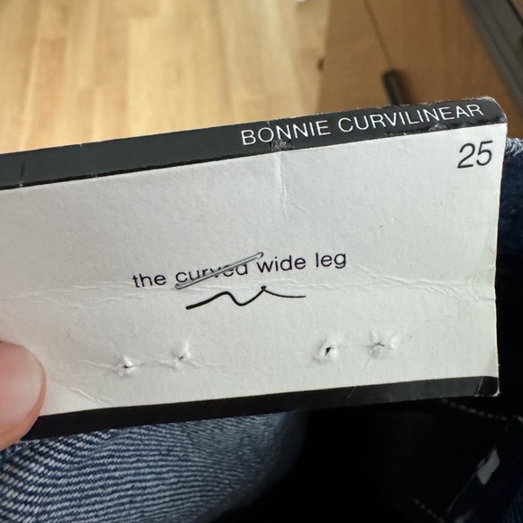 7 FOR ALL MANKIND Barrel Jeans Bonnie Curvilinear in Santa Cruz High Rise 25 NWT - Picture 12 of 12